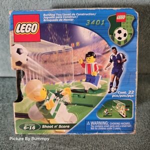 LEGO Soccer Action Set with Red and Blue